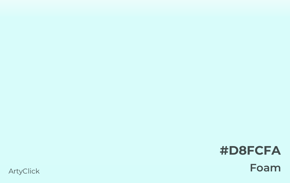 Foam #D8FCFA