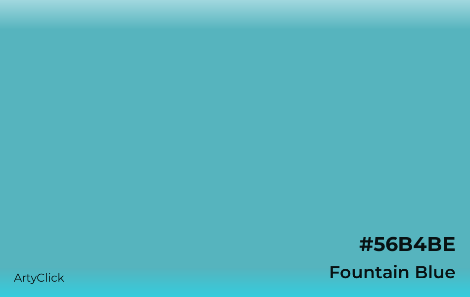 Fountain Blue #56B4BE